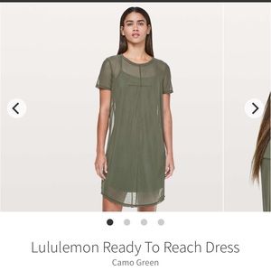 Lululemon Ready to Reach Dress - Camo Green